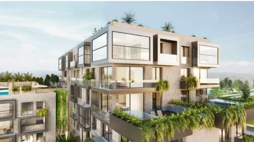  Neugebautes Penthouse in Palma mit Panoramablick 